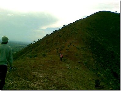 The crater rim